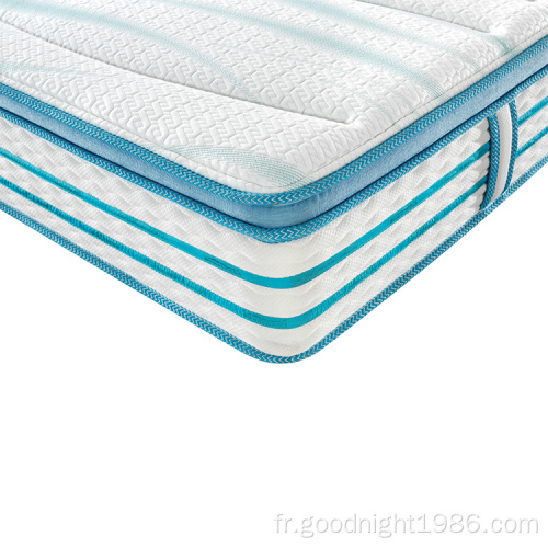 Matelas en mousse souple à mémoire écologique d&#39;utilisation de chambre à coucher de taille faite sur commande de tissu de style moderne du Canada